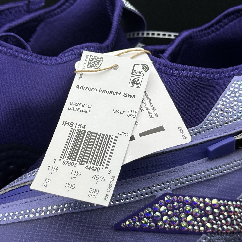 SIZE 12 - Adidas Swarovski x Adizero Impact+ Light Purple IH8154 - *RARE & HTF* - Picture 2 of 9